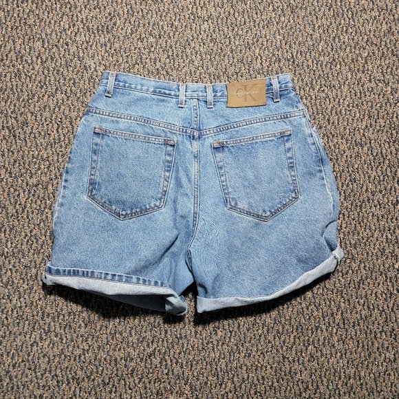 RARE Vintage Calvin Klein High Mom Shorts Size 14 100 COTTON MADE IN THE USA - Picture 4 of 13
